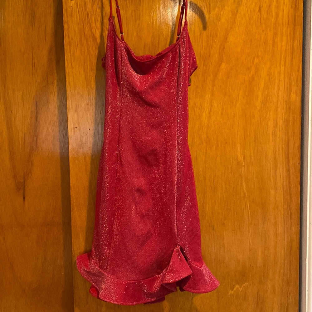 Red sparkly Lucy in the Sky dress
